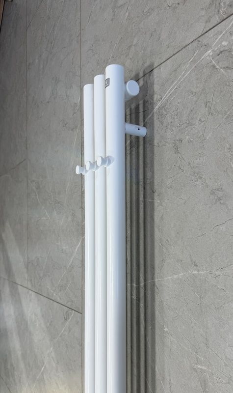 Рушникосушка комбінована Terma ROLO HANGER 1200x150, колір 9016 mat, тен MOA + вентиль Integra