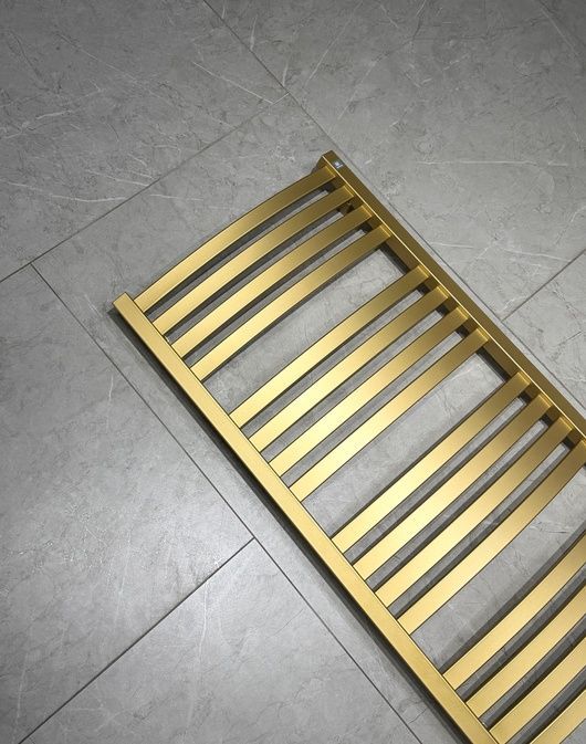 Рушникосушка електрична Terma D01 960x500 Brass, з теном MOA-WiFi праворуч