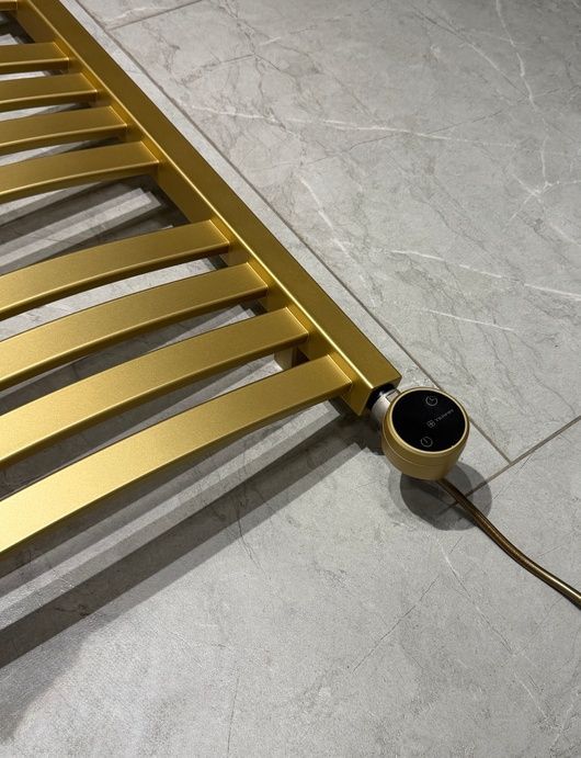 Рушникосушка електрична Terma D01 960x500 Brass, з теном MOA-WiFi праворуч
