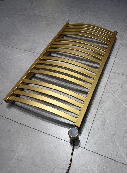 Рушникосушка електрична Terma D01 960x500 Brass, з теном MOA-WiFi праворуч