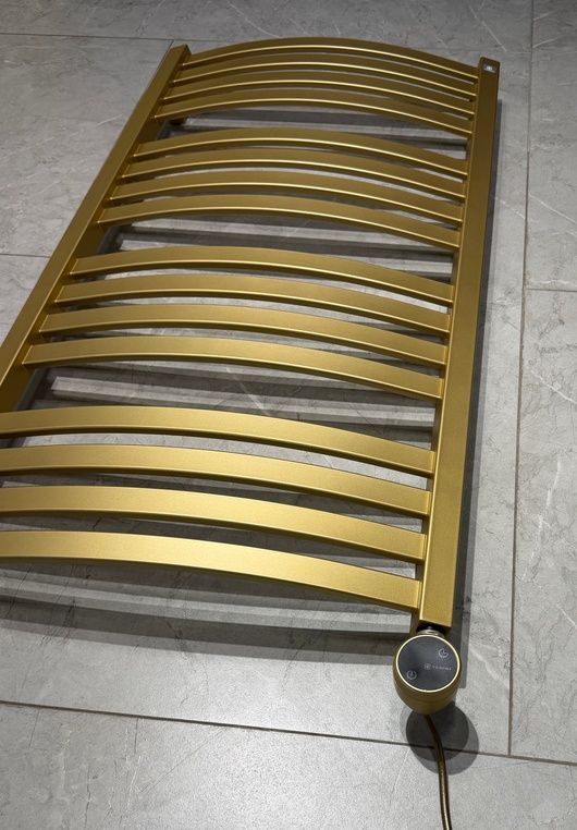 Рушникосушка електрична Terma D01 960x500 Brass, з теном MOA-WiFi праворуч