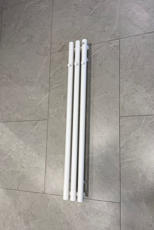 Рушникосушка комбінована Terma ROLO HANGER 1200x150, колір 9016 mat, тен MOA + вентиль Integra