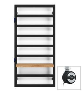 Рушникосушка електрична Terma GRID 990x500 Black mat, тен MOA