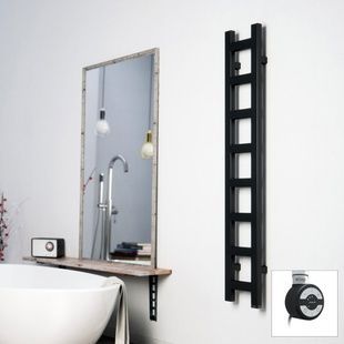 Рушникосушка електрична Terma Easy 960x200 Black mat, з теном MOA