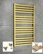 Рушникосушка комбінована Terma M01 960x530, колір Brass, тен MOA + вентиль Integra