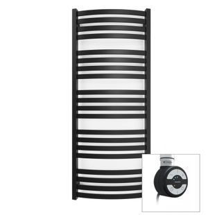 Рушникосушка електрична Terma D01 1210x400 Black mat, з теном MOA