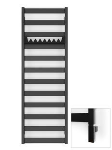 Рушникосушка електрична Terma VIVO 1390x500 Black mat, з ТЕНом ONE