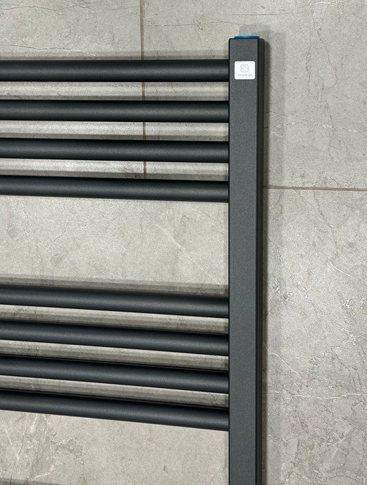 Рушникосушка електрична Terma Fiona 900x530 Metallic Grey, тен ONE