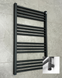 Рушникосушка електрична Terma Fiona 900x530 Metallic Grey, тен ONE