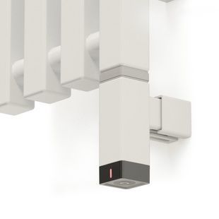 Електричний ТЕН Terma ONE 300W 30x30 mm, 9016 Mat (прихований монтаж)
