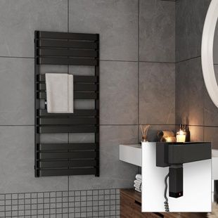 Рушникосушка електрична Terma Warp T 1110x500 Black mat, тен ONE