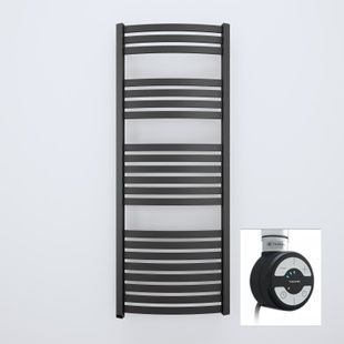 Рушникосушка електрична Terma DEXTER 1220x400 Black mat, з ТЕНом MOA