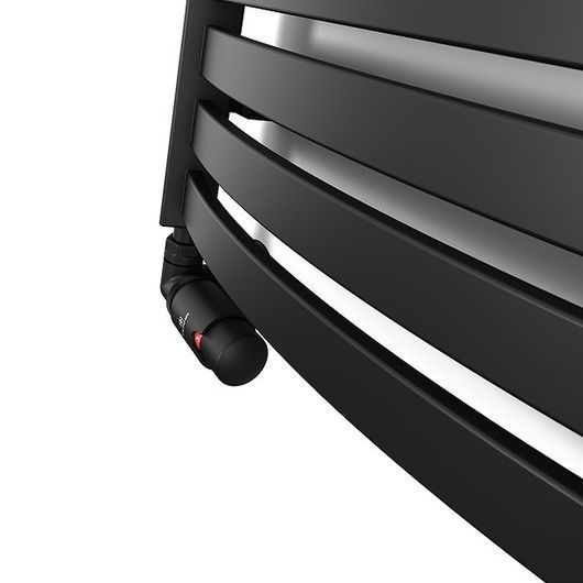 Рушникосушка електрична Terma DEXTER 1220x400 Black mat, з ТЕНом MOA