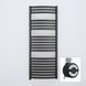 Рушникосушка електрична Terma DEXTER 1220x400 Black mat, з ТЕНом MOA