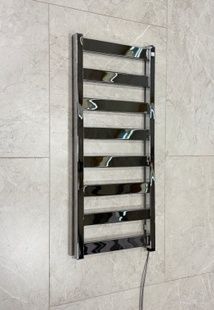 Рушникосушка електрична прихованого монтажу Terma VIVO ONE 910x400 Chrome, тен ONE з правої сторони