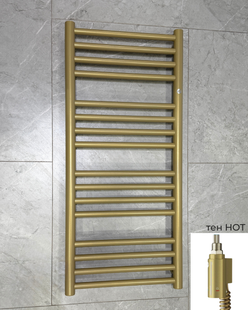 Рушникосушка електрична Instal Projekt CIRCO 1095x500 Gold C95, з теном HOT
