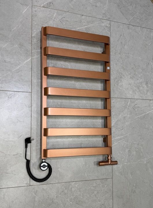Рушникосушка комбінована Terma WIX 850x500 Bright Cooper, тен MOA + вентиль Unico
