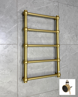 Рушникосушка електрична Terma RETRO 800x504, Brass з теном MOA WiFi