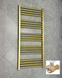 Рушникосушка електрична Terma Fiona 1140x530 Brass, тен MOA Brass