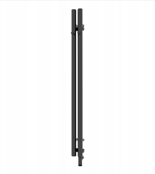 Рушникосушка електрична Terma ROLO HANGER 1200x95 Black mat, тен ONE з правої сторони