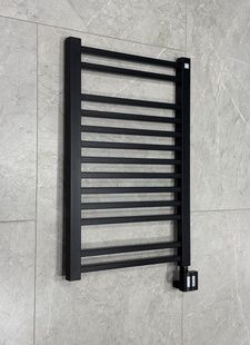 Рушникосушка електрична Terma Bone 760x500 Heban, з теном KTX-3 з правої сторони