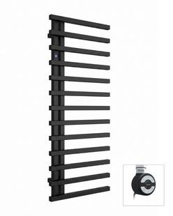 Рушникосушка електрична Instal Projekt GIULIETTA NEW 1230x500 Black mat, тен MOA