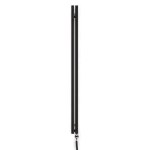 Рушникосушка електрична Terma ROLO HANGER 1200x95 Black mat, тен MOA праворуч/ліворуч