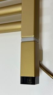 Електричний ТЕН Terma ONE 400W  30x30 mm, Brass (прихований монтаж) WEOKX04TBRAM