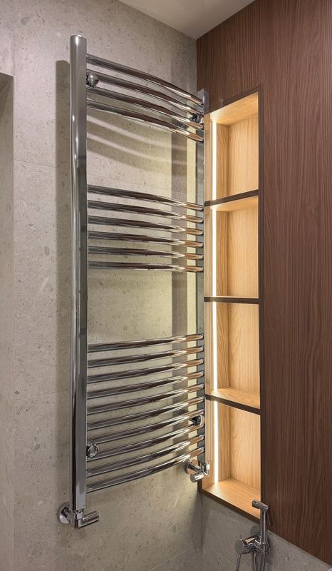 Рушникосушка хромована Terma LEO ARC 1200x500, Chrome WGLLA120050KCROGD