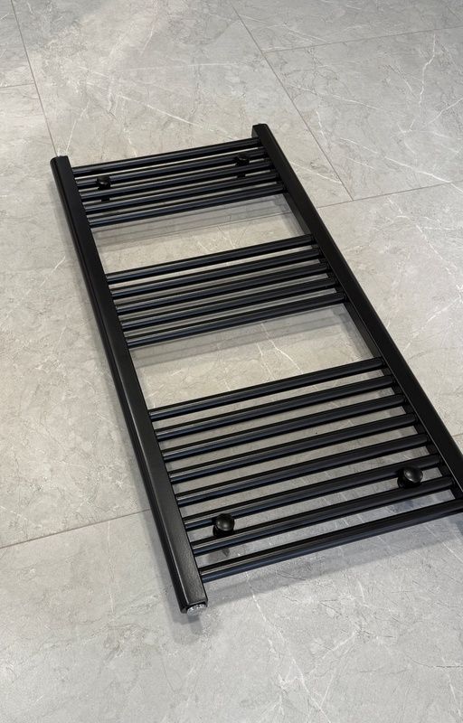 Рушникосушка електрична Terma LEO 1000x500 Black mat, з теном MOA