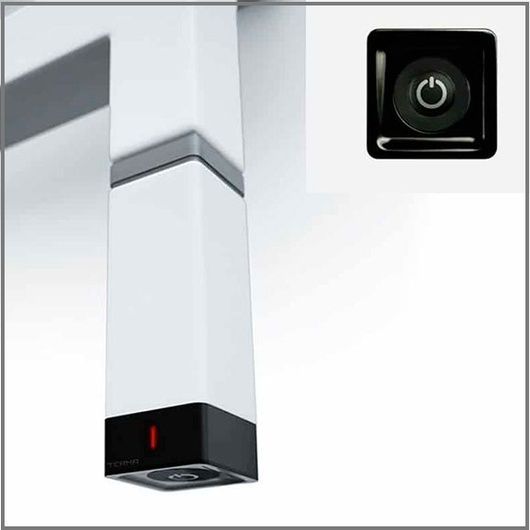Електричний ТЕН Terma ONE 400W  30x30 mm, 9016 mat (прихований монтаж)
