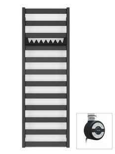 Рушникосушка електрична Terma Vivo 1390x500 Black mat, тен MOA