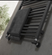 Рушникосушка комбінована Terma Fiona 1380x500 Black mat, тен ONE + вентиль Unico
