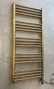 Рушникосушка електрична Terma Fiona 1140x530 Brushed Brass, тен ONE