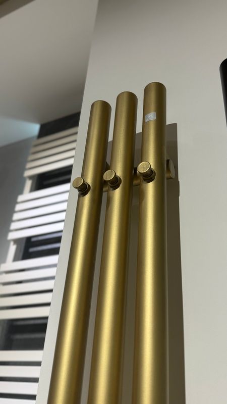 Рушникосушка водяна Terma ROLO HANGER 1200x150, Brushed Brass WGROW120015KBBSSX